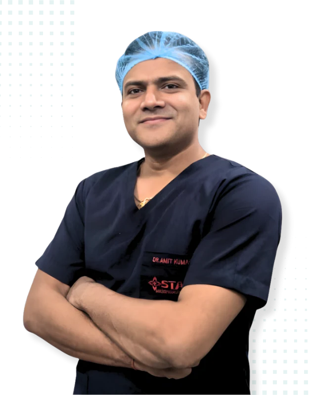 Dr. Amit Kumar, Director and Senior Laparoscopic Surgeon at Star Hospital Varanasi.