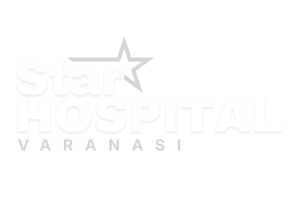 Star Hospital Varanasi official logo - Best multispecialty hospital and 24/7 emergency trauma center at Akhri Bypass, Varanasi.